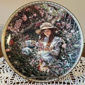 Sandra Kuck Bradford Exchange Sugar and Spice Series Plate 6 Garden of Sunshine